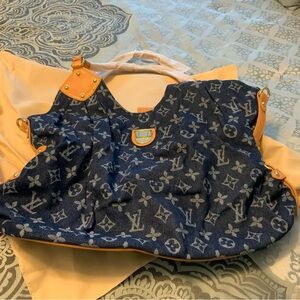 Denim LV branded purse DH Gates
